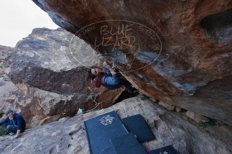 Bouldering in Hueco Tanks on 01/16/2020 with Blue Lizard Climbing and Yoga

Filename: SRM_20200116_1401540.jpg
Aperture: f/6.3
Shutter Speed: 1/320
Body: Canon EOS-1D Mark II
Lens: Canon EF 16-35mm f/2.8 L