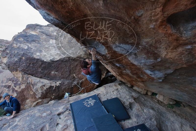 Bouldering in Hueco Tanks on 01/16/2020 with Blue Lizard Climbing and Yoga

Filename: SRM_20200116_1401541.jpg
Aperture: f/6.3
Shutter Speed: 1/320
Body: Canon EOS-1D Mark II
Lens: Canon EF 16-35mm f/2.8 L