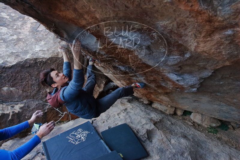 Bouldering in Hueco Tanks on 01/16/2020 with Blue Lizard Climbing and Yoga

Filename: SRM_20200116_1401590.jpg
Aperture: f/5.6
Shutter Speed: 1/320
Body: Canon EOS-1D Mark II
Lens: Canon EF 16-35mm f/2.8 L