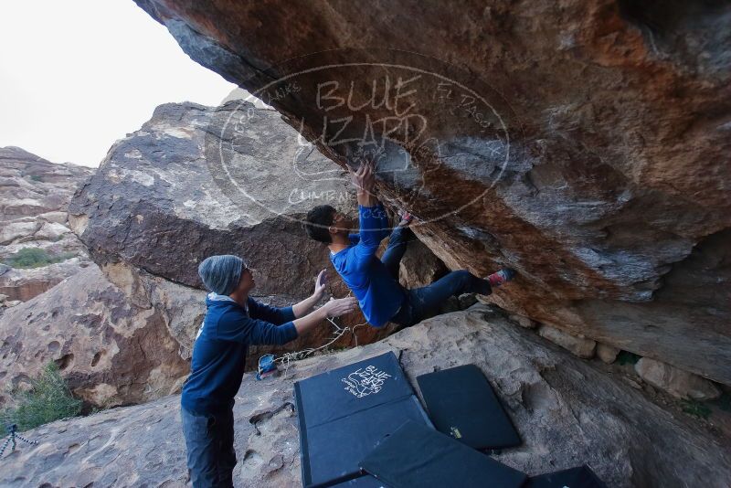 Bouldering in Hueco Tanks on 01/16/2020 with Blue Lizard Climbing and Yoga

Filename: SRM_20200116_1410100.jpg
Aperture: f/3.5
Shutter Speed: 1/320
Body: Canon EOS-1D Mark II
Lens: Canon EF 16-35mm f/2.8 L