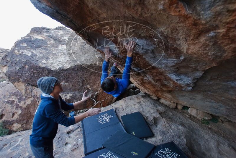 Bouldering in Hueco Tanks on 01/16/2020 with Blue Lizard Climbing and Yoga

Filename: SRM_20200116_1410150.jpg
Aperture: f/3.5
Shutter Speed: 1/320
Body: Canon EOS-1D Mark II
Lens: Canon EF 16-35mm f/2.8 L