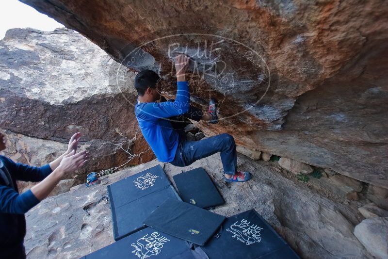 Bouldering in Hueco Tanks on 01/16/2020 with Blue Lizard Climbing and Yoga

Filename: SRM_20200116_1410210.jpg
Aperture: f/2.8
Shutter Speed: 1/320
Body: Canon EOS-1D Mark II
Lens: Canon EF 16-35mm f/2.8 L