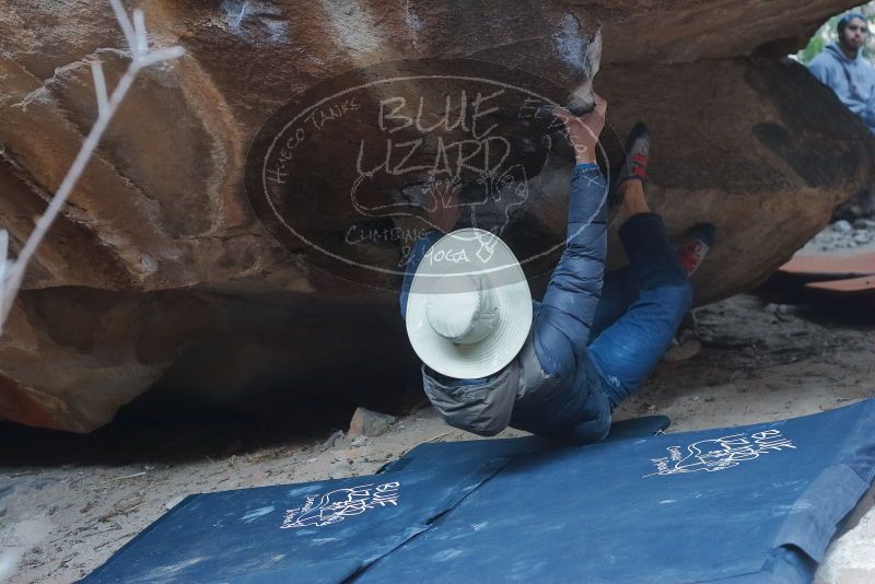 Bouldering in Hueco Tanks on 01/16/2020 with Blue Lizard Climbing and Yoga

Filename: SRM_20200116_1447360.jpg
Aperture: f/3.5
Shutter Speed: 1/250
Body: Canon EOS-1D Mark II
Lens: Canon EF 50mm f/1.8 II