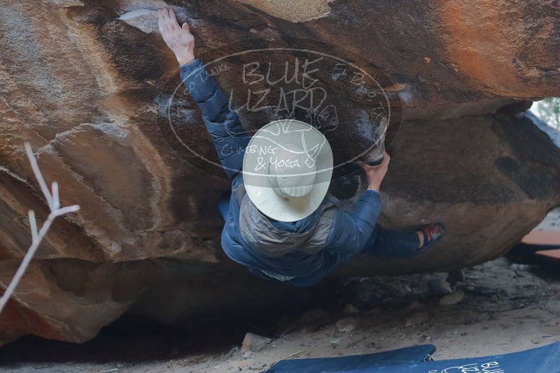 Bouldering in Hueco Tanks on 01/16/2020 with Blue Lizard Climbing and Yoga

Filename: SRM_20200116_1447480.jpg
Aperture: f/3.5
Shutter Speed: 1/250
Body: Canon EOS-1D Mark II
Lens: Canon EF 50mm f/1.8 II