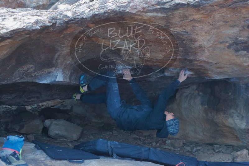 Bouldering in Hueco Tanks on 01/16/2020 with Blue Lizard Climbing and Yoga

Filename: SRM_20200116_1539080.jpg
Aperture: f/3.5
Shutter Speed: 1/250
Body: Canon EOS-1D Mark II
Lens: Canon EF 50mm f/1.8 II