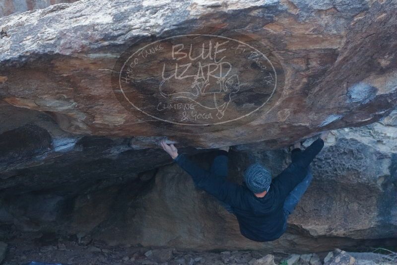 Bouldering in Hueco Tanks on 01/16/2020 with Blue Lizard Climbing and Yoga

Filename: SRM_20200116_1539290.jpg
Aperture: f/4.0
Shutter Speed: 1/250
Body: Canon EOS-1D Mark II
Lens: Canon EF 50mm f/1.8 II