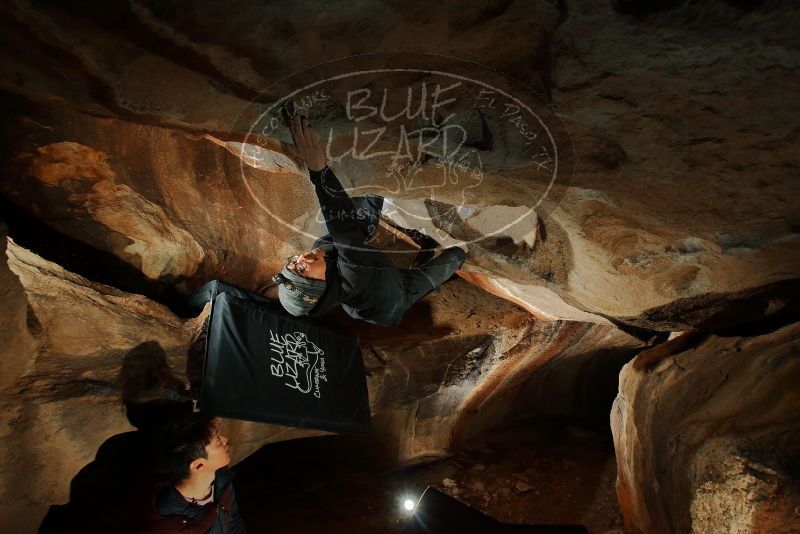 Bouldering in Hueco Tanks on 01/16/2020 with Blue Lizard Climbing and Yoga

Filename: SRM_20200116_1714520.jpg
Aperture: f/8.0
Shutter Speed: 1/250
Body: Canon EOS-1D Mark II
Lens: Canon EF 16-35mm f/2.8 L