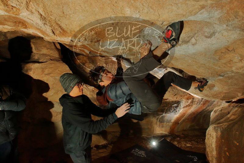 Bouldering in Hueco Tanks on 01/16/2020 with Blue Lizard Climbing and Yoga

Filename: SRM_20200116_1750220.jpg
Aperture: f/8.0
Shutter Speed: 1/250
Body: Canon EOS-1D Mark II
Lens: Canon EF 16-35mm f/2.8 L