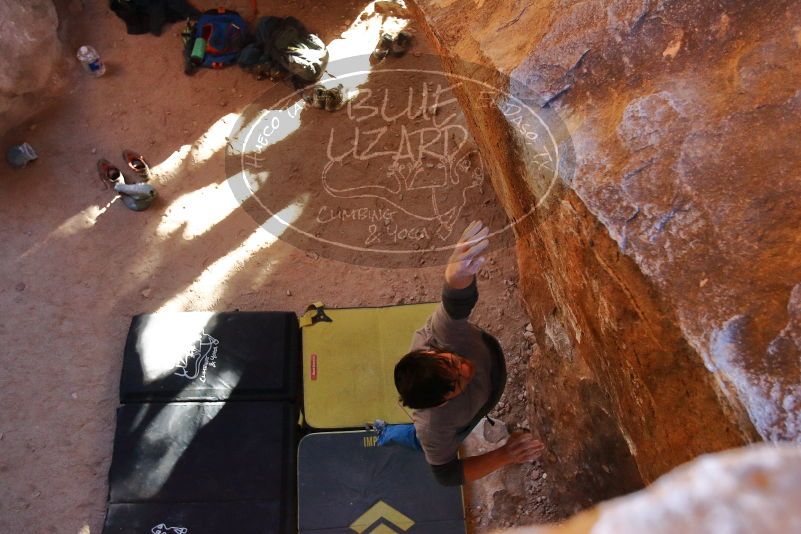 Bouldering in Hueco Tanks on 01/18/2020 with Blue Lizard Climbing and Yoga

Filename: SRM_20200118_1608281.jpg
Aperture: f/4.0
Shutter Speed: 1/320
Body: Canon EOS-1D Mark II
Lens: Canon EF 16-35mm f/2.8 L