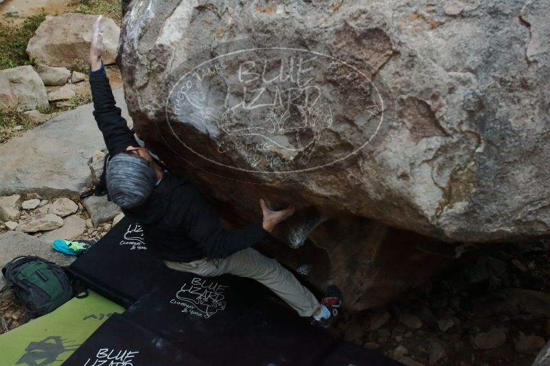 Bouldering in Hueco Tanks on 01/18/2020 with Blue Lizard Climbing and Yoga

Filename: SRM_20200118_1748330.jpg
Aperture: f/3.2
Shutter Speed: 1/250
Body: Canon EOS-1D Mark II
Lens: Canon EF 16-35mm f/2.8 L