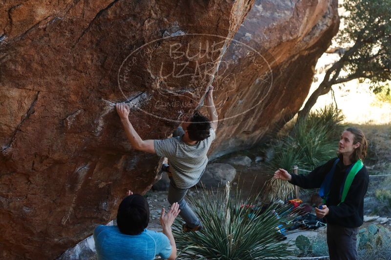 Bouldering in Hueco Tanks on 01/18/2020 with Blue Lizard Climbing and Yoga

Filename: SRM_20200118_1110530.jpg
Aperture: f/4.5
Shutter Speed: 1/250
Body: Canon EOS-1D Mark II
Lens: Canon EF 50mm f/1.8 II