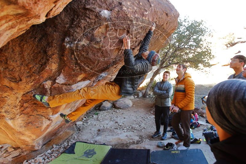 Bouldering in Hueco Tanks on 01/18/2020 with Blue Lizard Climbing and Yoga

Filename: SRM_20200118_1209180.jpg
Aperture: f/3.5
Shutter Speed: 1/250
Body: Canon EOS-1D Mark II
Lens: Canon EF 16-35mm f/2.8 L