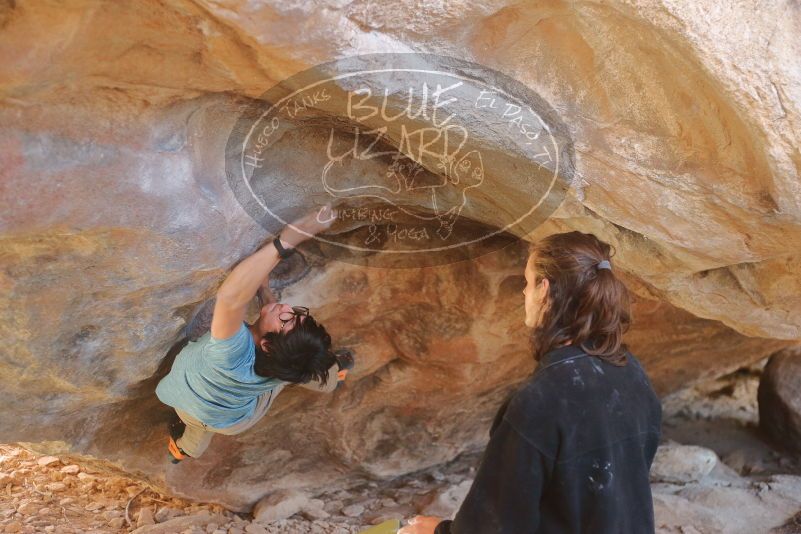 Bouldering in Hueco Tanks on 01/18/2020 with Blue Lizard Climbing and Yoga

Filename: SRM_20200118_1314520.jpg
Aperture: f/2.5
Shutter Speed: 1/250
Body: Canon EOS-1D Mark II
Lens: Canon EF 50mm f/1.8 II