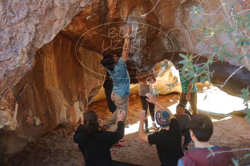 Bouldering in Hueco Tanks on 01/18/2020 with Blue Lizard Climbing and Yoga

Filename: SRM_20200118_1338480.jpg
Aperture: f/3.2
Shutter Speed: 1/400
Body: Canon EOS-1D Mark II
Lens: Canon EF 50mm f/1.8 II