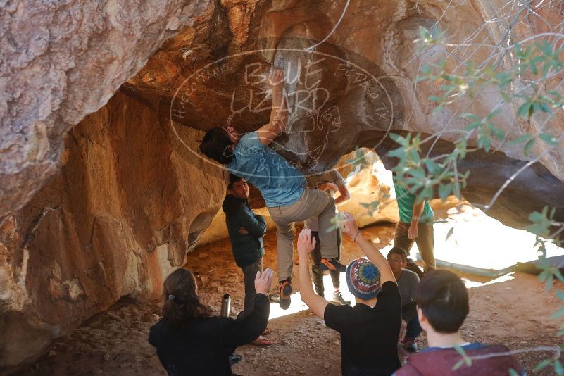 Bouldering in Hueco Tanks on 01/18/2020 with Blue Lizard Climbing and Yoga

Filename: SRM_20200118_1338490.jpg
Aperture: f/3.2
Shutter Speed: 1/400
Body: Canon EOS-1D Mark II
Lens: Canon EF 50mm f/1.8 II