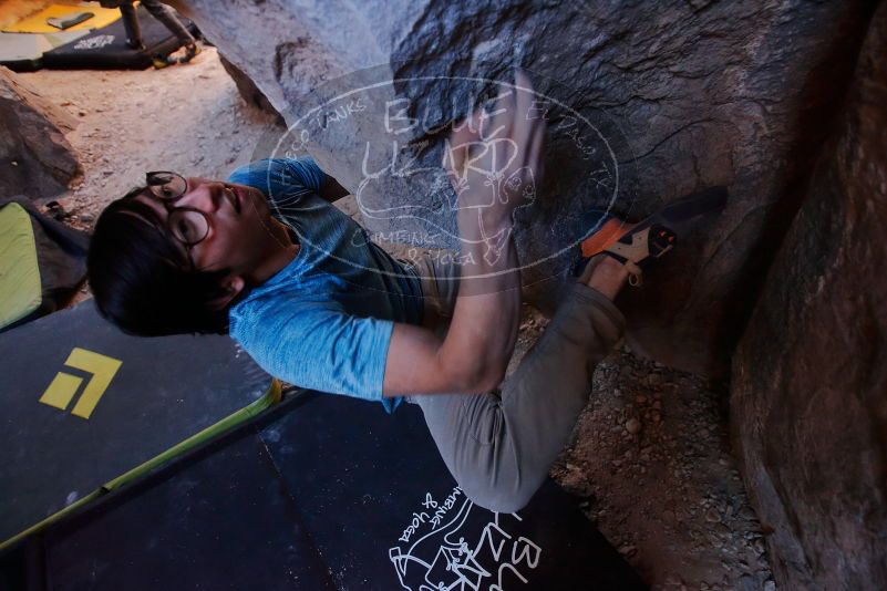 Bouldering in Hueco Tanks on 01/18/2020 with Blue Lizard Climbing and Yoga

Filename: SRM_20200118_1531530.jpg
Aperture: f/2.8
Shutter Speed: 1/250
Body: Canon EOS-1D Mark II
Lens: Canon EF 16-35mm f/2.8 L