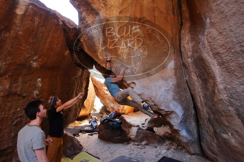 Bouldering in Hueco Tanks on 01/18/2020 with Blue Lizard Climbing and Yoga

Filename: SRM_20200118_1532180.jpg
Aperture: f/3.2
Shutter Speed: 1/250
Body: Canon EOS-1D Mark II
Lens: Canon EF 16-35mm f/2.8 L