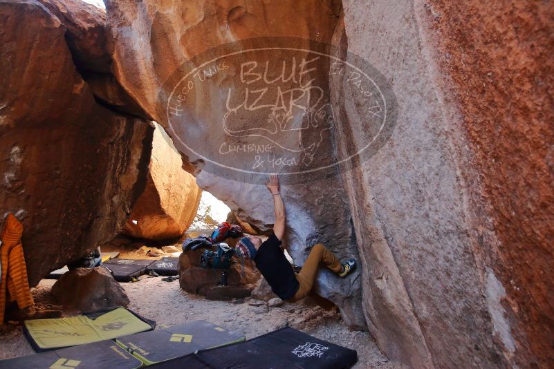 Bouldering in Hueco Tanks on 01/18/2020 with Blue Lizard Climbing and Yoga

Filename: SRM_20200118_1539500.jpg
Aperture: f/3.2
Shutter Speed: 1/250
Body: Canon EOS-1D Mark II
Lens: Canon EF 16-35mm f/2.8 L