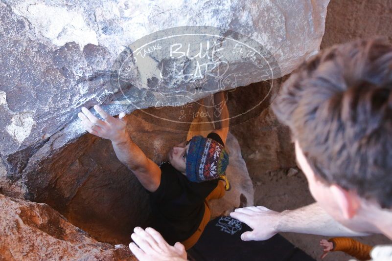 Bouldering in Hueco Tanks on 01/18/2020 with Blue Lizard Climbing and Yoga

Filename: SRM_20200118_1544552.jpg
Aperture: f/4.5
Shutter Speed: 1/250
Body: Canon EOS-1D Mark II
Lens: Canon EF 16-35mm f/2.8 L