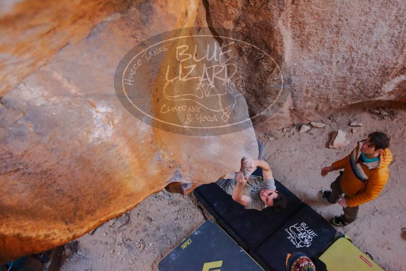 Bouldering in Hueco Tanks on 01/18/2020 with Blue Lizard Climbing and Yoga

Filename: SRM_20200118_1549041.jpg
Aperture: f/3.2
Shutter Speed: 1/250
Body: Canon EOS-1D Mark II
Lens: Canon EF 16-35mm f/2.8 L