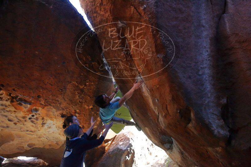 Bouldering in Hueco Tanks on 01/18/2020 with Blue Lizard Climbing and Yoga

Filename: SRM_20200118_1651080.jpg
Aperture: f/5.0
Shutter Speed: 1/250
Body: Canon EOS-1D Mark II
Lens: Canon EF 16-35mm f/2.8 L