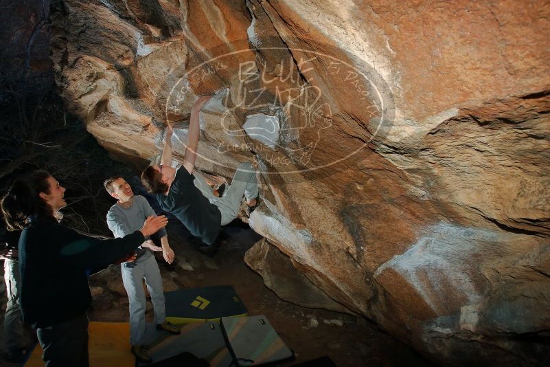 Bouldering in Hueco Tanks on 01/19/2020 with Blue Lizard Climbing and Yoga

Filename: SRM_20200119_1125320.jpg
Aperture: f/7.1
Shutter Speed: 1/250
Body: Canon EOS-1D Mark II
Lens: Canon EF 16-35mm f/2.8 L