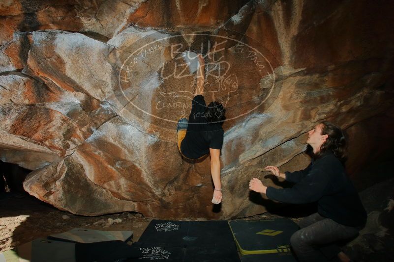 Bouldering in Hueco Tanks on 01/19/2020 with Blue Lizard Climbing and Yoga

Filename: SRM_20200119_1157350.jpg
Aperture: f/8.0
Shutter Speed: 1/250
Body: Canon EOS-1D Mark II
Lens: Canon EF 16-35mm f/2.8 L