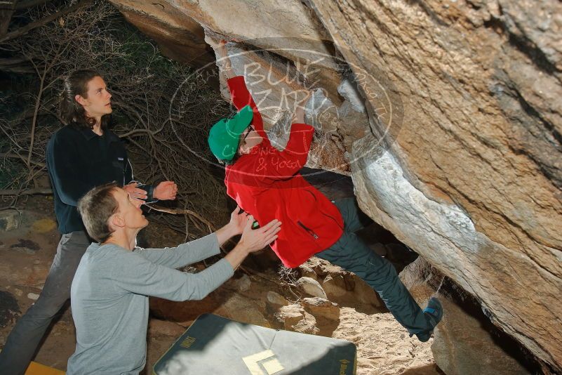 Bouldering in Hueco Tanks on 01/19/2020 with Blue Lizard Climbing and Yoga

Filename: SRM_20200119_1200070.jpg
Aperture: f/8.0
Shutter Speed: 1/250
Body: Canon EOS-1D Mark II
Lens: Canon EF 16-35mm f/2.8 L