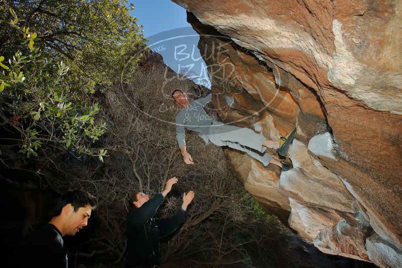 Bouldering in Hueco Tanks on 01/19/2020 with Blue Lizard Climbing and Yoga

Filename: SRM_20200119_1204010.jpg
Aperture: f/8.0
Shutter Speed: 1/250
Body: Canon EOS-1D Mark II
Lens: Canon EF 16-35mm f/2.8 L