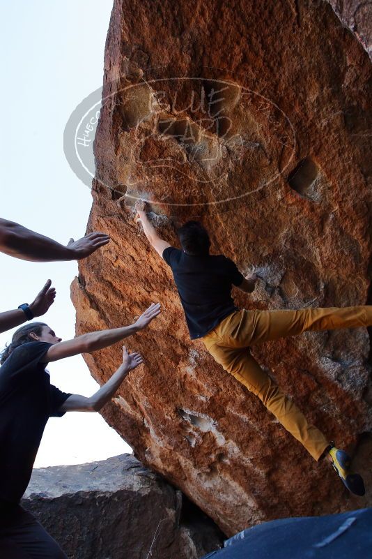 Bouldering in Hueco Tanks on 01/19/2020 with Blue Lizard Climbing and Yoga

Filename: SRM_20200119_1327160.jpg
Aperture: f/5.6
Shutter Speed: 1/320
Body: Canon EOS-1D Mark II
Lens: Canon EF 16-35mm f/2.8 L