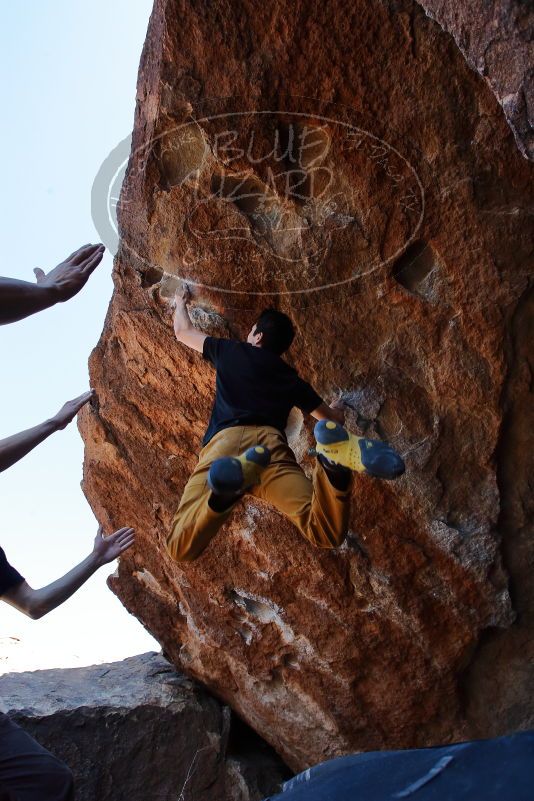 Bouldering in Hueco Tanks on 01/19/2020 with Blue Lizard Climbing and Yoga

Filename: SRM_20200119_1327170.jpg
Aperture: f/6.3
Shutter Speed: 1/320
Body: Canon EOS-1D Mark II
Lens: Canon EF 16-35mm f/2.8 L