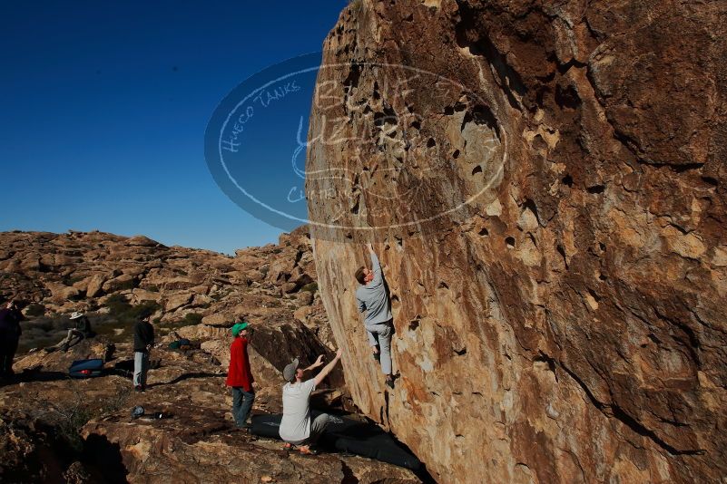 Bouldering in Hueco Tanks on 01/19/2020 with Blue Lizard Climbing and Yoga

Filename: SRM_20200119_1519100.jpg
Aperture: f/9.0
Shutter Speed: 1/500
Body: Canon EOS-1D Mark II
Lens: Canon EF 16-35mm f/2.8 L