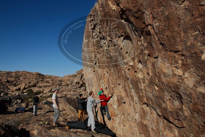 Bouldering in Hueco Tanks on 01/19/2020 with Blue Lizard Climbing and Yoga

Filename: SRM_20200119_1522110.jpg
Aperture: f/6.3
Shutter Speed: 1/500
Body: Canon EOS-1D Mark II
Lens: Canon EF 16-35mm f/2.8 L