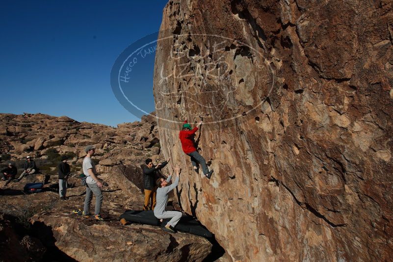 Bouldering in Hueco Tanks on 01/19/2020 with Blue Lizard Climbing and Yoga

Filename: SRM_20200119_1522350.jpg
Aperture: f/6.3
Shutter Speed: 1/500
Body: Canon EOS-1D Mark II
Lens: Canon EF 16-35mm f/2.8 L