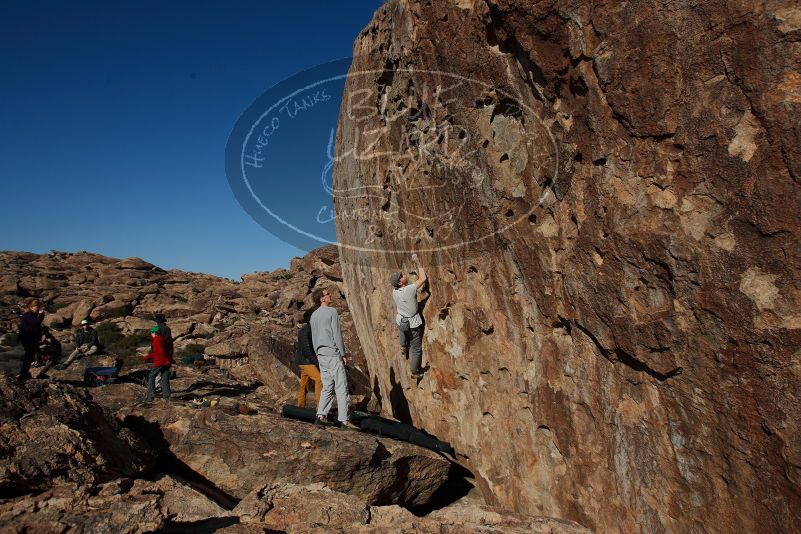 Bouldering in Hueco Tanks on 01/19/2020 with Blue Lizard Climbing and Yoga

Filename: SRM_20200119_1523030.jpg
Aperture: f/6.3
Shutter Speed: 1/500
Body: Canon EOS-1D Mark II
Lens: Canon EF 16-35mm f/2.8 L