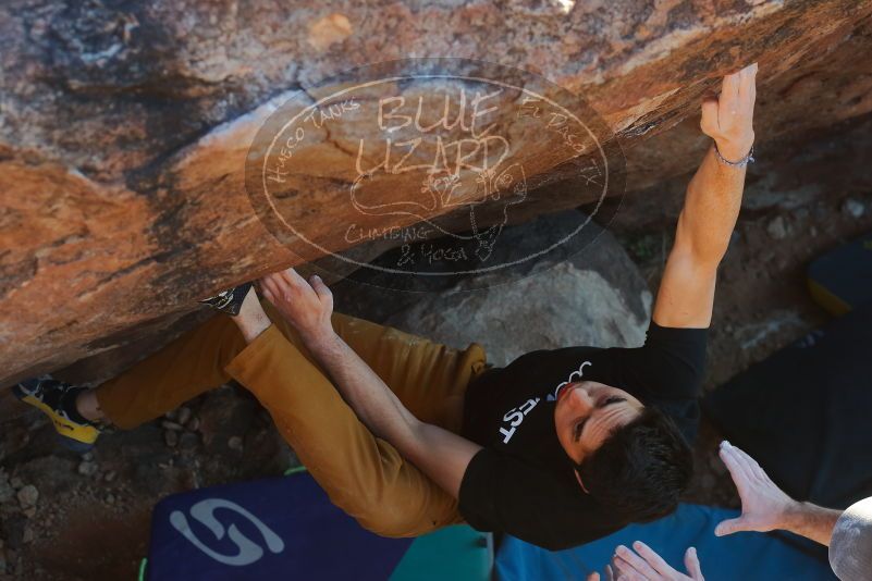 Bouldering in Hueco Tanks on 01/19/2020 with Blue Lizard Climbing and Yoga

Filename: SRM_20200119_1730120.jpg
Aperture: f/4.5
Shutter Speed: 1/320
Body: Canon EOS-1D Mark II
Lens: Canon EF 50mm f/1.8 II