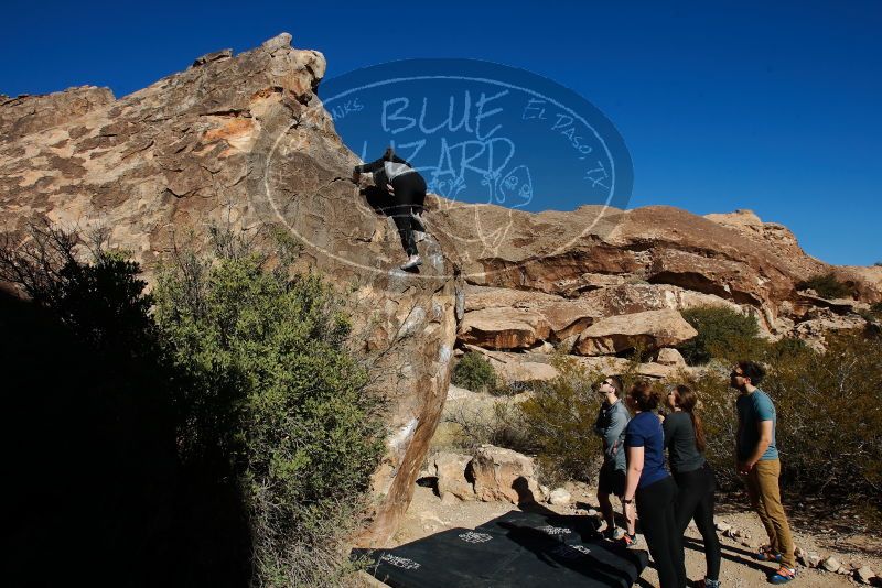 Bouldering in Hueco Tanks on 01/26/2020 with Blue Lizard Climbing and Yoga

Filename: SRM_20200126_1101190.jpg
Aperture: f/8.0
Shutter Speed: 1/400
Body: Canon EOS-1D Mark II
Lens: Canon EF 16-35mm f/2.8 L