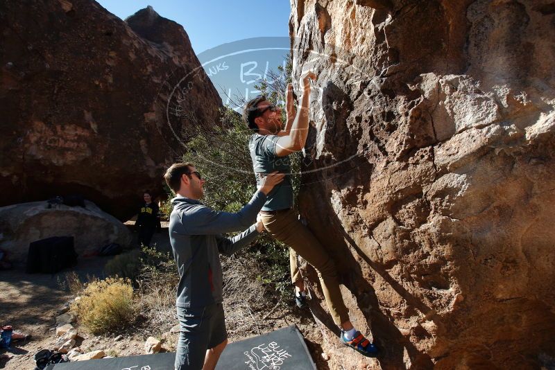 Bouldering in Hueco Tanks on 01/26/2020 with Blue Lizard Climbing and Yoga

Filename: SRM_20200126_1107260.jpg
Aperture: f/5.0
Shutter Speed: 1/400
Body: Canon EOS-1D Mark II
Lens: Canon EF 16-35mm f/2.8 L