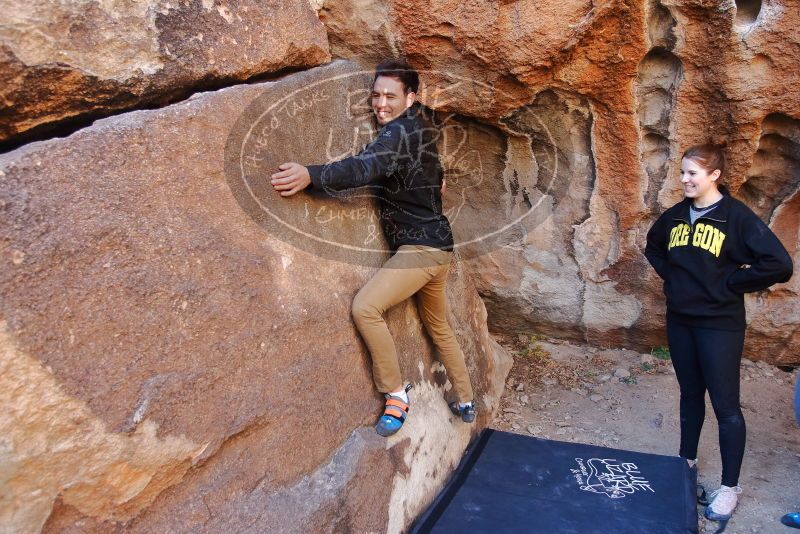 Bouldering in Hueco Tanks on 01/26/2020 with Blue Lizard Climbing and Yoga

Filename: SRM_20200126_1113390.jpg
Aperture: f/4.0
Shutter Speed: 1/200
Body: Canon EOS-1D Mark II
Lens: Canon EF 16-35mm f/2.8 L