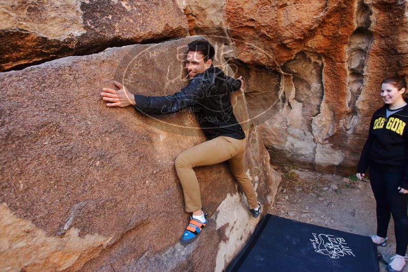 Bouldering in Hueco Tanks on 01/26/2020 with Blue Lizard Climbing and Yoga

Filename: SRM_20200126_1114190.jpg
Aperture: f/4.5
Shutter Speed: 1/200
Body: Canon EOS-1D Mark II
Lens: Canon EF 16-35mm f/2.8 L