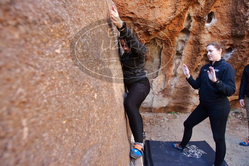 Bouldering in Hueco Tanks on 01/26/2020 with Blue Lizard Climbing and Yoga

Filename: SRM_20200126_1118230.jpg
Aperture: f/3.5
Shutter Speed: 1/200
Body: Canon EOS-1D Mark II
Lens: Canon EF 16-35mm f/2.8 L