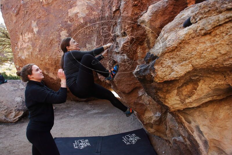 Bouldering in Hueco Tanks on 01/26/2020 with Blue Lizard Climbing and Yoga

Filename: SRM_20200126_1133050.jpg
Aperture: f/6.3
Shutter Speed: 1/250
Body: Canon EOS-1D Mark II
Lens: Canon EF 16-35mm f/2.8 L