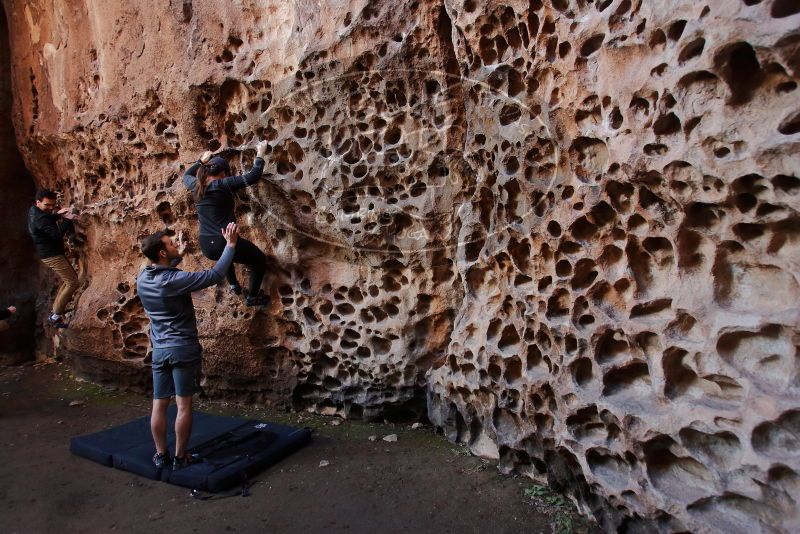 Bouldering in Hueco Tanks on 01/26/2020 with Blue Lizard Climbing and Yoga

Filename: SRM_20200126_1226090.jpg
Aperture: f/4.0
Shutter Speed: 1/125
Body: Canon EOS-1D Mark II
Lens: Canon EF 16-35mm f/2.8 L