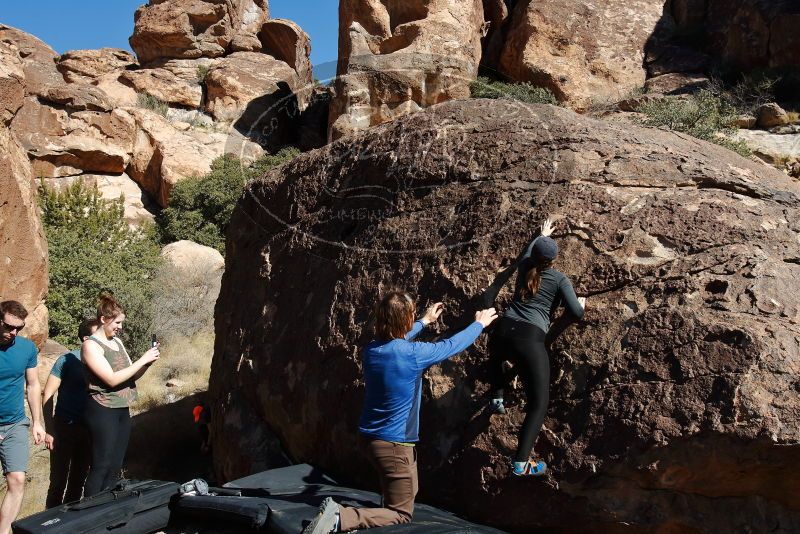 Bouldering in Hueco Tanks on 01/26/2020 with Blue Lizard Climbing and Yoga

Filename: SRM_20200126_1418050.jpg
Aperture: f/7.1
Shutter Speed: 1/400
Body: Canon EOS-1D Mark II
Lens: Canon EF 16-35mm f/2.8 L