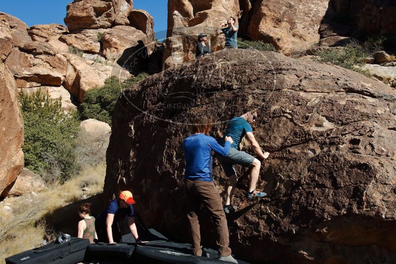 Bouldering in Hueco Tanks on 01/26/2020 with Blue Lizard Climbing and Yoga

Filename: SRM_20200126_1421100.jpg
Aperture: f/8.0
Shutter Speed: 1/400
Body: Canon EOS-1D Mark II
Lens: Canon EF 16-35mm f/2.8 L