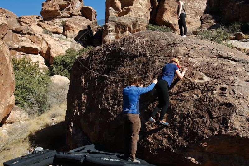 Bouldering in Hueco Tanks on 01/26/2020 with Blue Lizard Climbing and Yoga

Filename: SRM_20200126_1425350.jpg
Aperture: f/8.0
Shutter Speed: 1/400
Body: Canon EOS-1D Mark II
Lens: Canon EF 16-35mm f/2.8 L