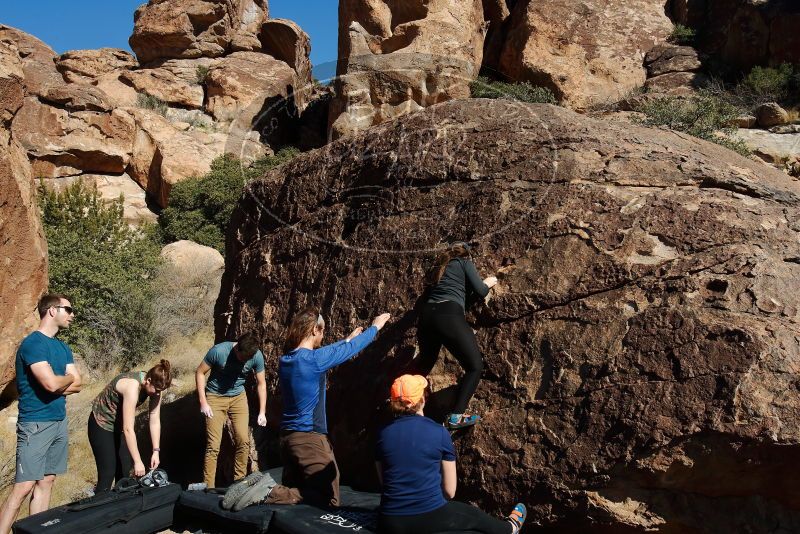 Bouldering in Hueco Tanks on 01/26/2020 with Blue Lizard Climbing and Yoga

Filename: SRM_20200126_1444330.jpg
Aperture: f/9.0
Shutter Speed: 1/400
Body: Canon EOS-1D Mark II
Lens: Canon EF 16-35mm f/2.8 L