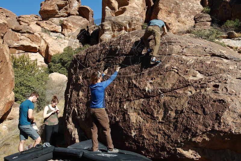 Bouldering in Hueco Tanks on 01/26/2020 with Blue Lizard Climbing and Yoga

Filename: SRM_20200126_1449100.jpg
Aperture: f/8.0
Shutter Speed: 1/400
Body: Canon EOS-1D Mark II
Lens: Canon EF 16-35mm f/2.8 L