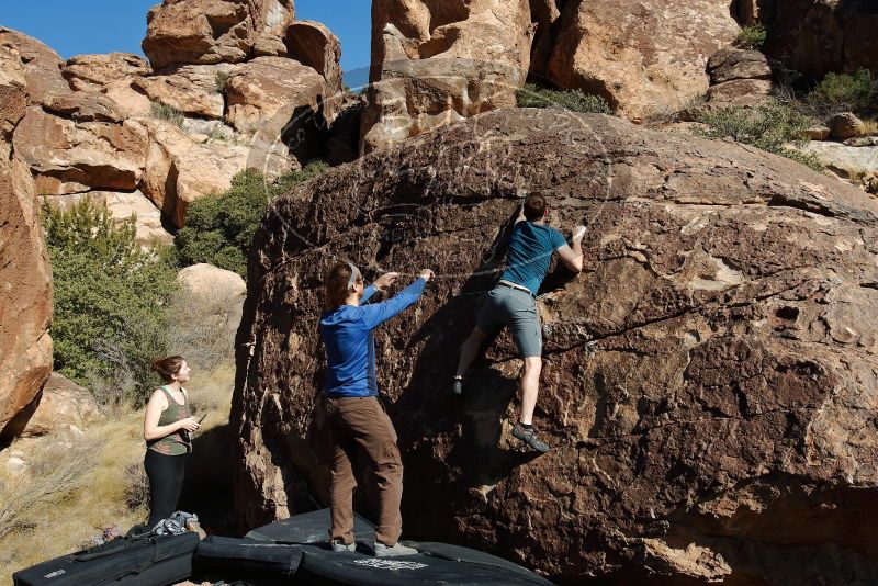 Bouldering in Hueco Tanks on 01/26/2020 with Blue Lizard Climbing and Yoga

Filename: SRM_20200126_1450480.jpg
Aperture: f/8.0
Shutter Speed: 1/400
Body: Canon EOS-1D Mark II
Lens: Canon EF 16-35mm f/2.8 L