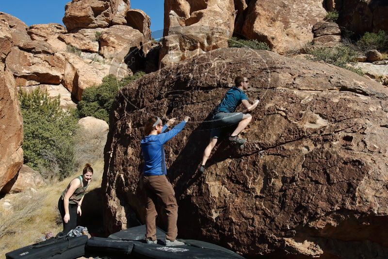 Bouldering in Hueco Tanks on 01/26/2020 with Blue Lizard Climbing and Yoga

Filename: SRM_20200126_1450500.jpg
Aperture: f/8.0
Shutter Speed: 1/400
Body: Canon EOS-1D Mark II
Lens: Canon EF 16-35mm f/2.8 L